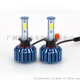 汽车led大灯h1 cob汽车大灯灯泡头灯带解码30W h7前照灯批发9005