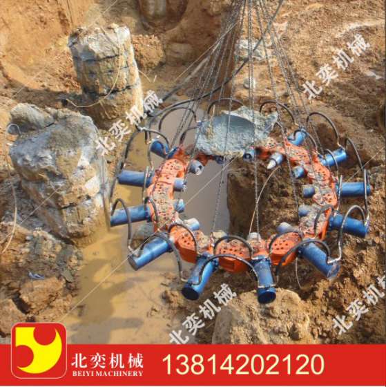 破直径2200mm灌注桩的液压截桩机 破桩机 破桩头