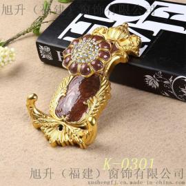 旭升窗饰窗帘配件窗帘辅料窗帘挂球挂钩绑带衣帽间满天星弧形壁钩墙钩挂钩