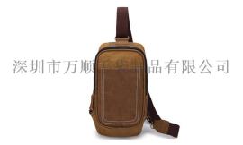 欧美2015款男士休闲胸包斜挎单肩包大容量户外运动包旅行帆布包