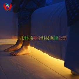LED智能感应灯带 人体光控感应LED床头 床底 衣柜橱柜灯带