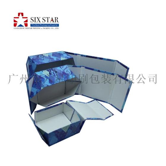 专业生产折叠精装盒书型盒印刷带磁铁包装设计定制