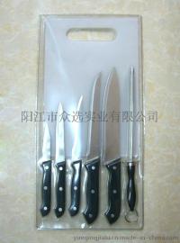 热销 KP0025  优质不锈钢 PP柄  厨房7件套  厨房用具