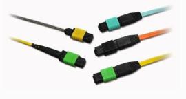 MPO/MTP-FC100G24芯OM3光纤连接器/跳线/QSFP模块链接1米3米10米