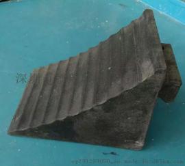 鹏翔瑞三角木止退器 橡胶挡车器 倒车垫 防滑止轮块