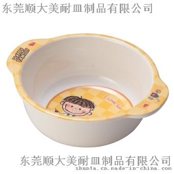 顺大100%美耐皿 一家人密胺双耳碗（儿子） 仿瓷双耳碗 2003