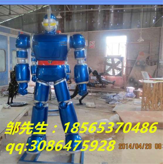 卡通机器人 玻璃钢变形金刚定制 成都树脂动漫人物雕塑