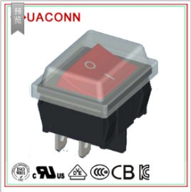 HUACONN/东莞华琴 供应实惠翘板开关 船型开关 防水船型开关