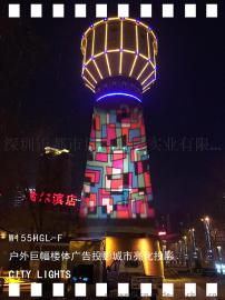 建筑投影广告厂家直销_高质量墙体投影广告灯_专业生产