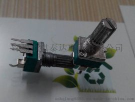 供应R097单联弯脚开关电位器，碳膜电位器，可调控速电位器，旋转电位器