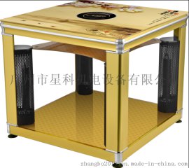 广州华仕德电取暖桌土豪金系列