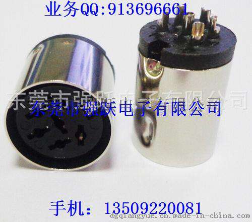 大DIN8PIN母座车针连接器，母座车针连接器，车针连接器