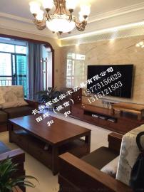 长沙原木家具厂整房原木视听柜订做A级材料