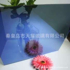 4mm 2140*1650mm宝石蓝膜 深蓝膜 幕墙玻璃