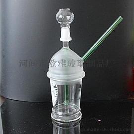 手工吹制z001 耐热玻璃 星巴克 多层过滤水烟枪 玻璃烟具 阿拉伯水烟枪