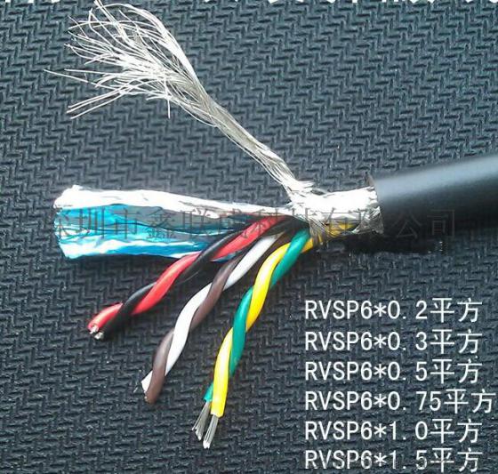 高柔性信号双绞拖链屏蔽电缆TRVSP6*0.2