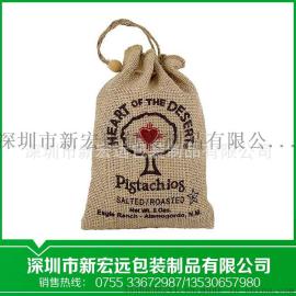 专业定制 麻布束口袋 布袋工厂礼品麻布袋中高档包装