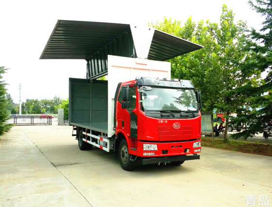 青岛展翼车，翼开车，物流车，翼开启物流车，青岛双飞翼