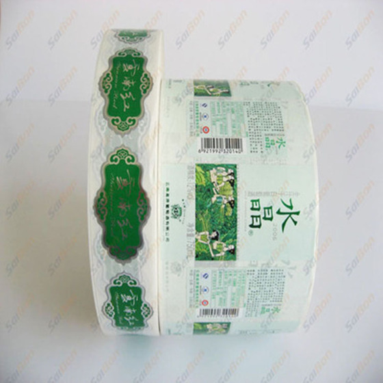 厂家批发 透明PET彩色不干胶标签 定制条码不干胶标签 贴纸材料