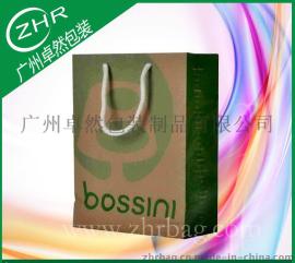 棉绳手提加厚牛皮纸袋 长期供货服装旗舰店统一定做 堡斯龙包装袋