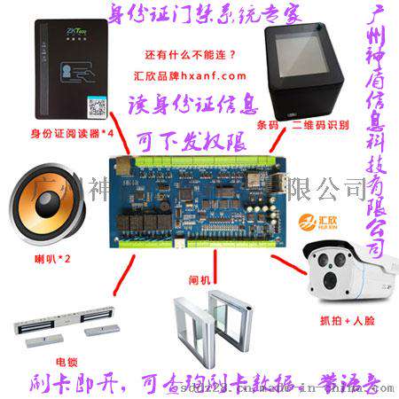神盾双门双向身份证门禁系统 网吧身份证门禁系统 投标室身份证门禁