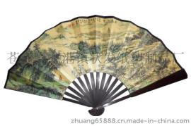 竹扇子厂家/定做广告扇子厂家/高档绢布扇子批发厂家