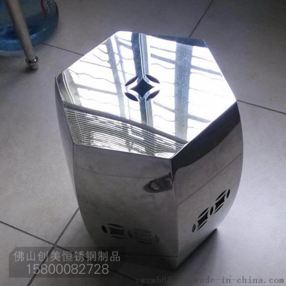 来图定做不锈钢镂空凳子，各种镀金椅子凳子
