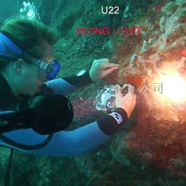 HOOZHU鸿珠 U22潜水灯 1000流明 潜水手电筒