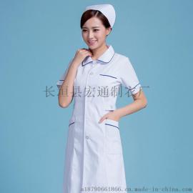 HT-2010韩版白大褂短袖医生服女护士服夏季长袖美容院纹绣师工作服