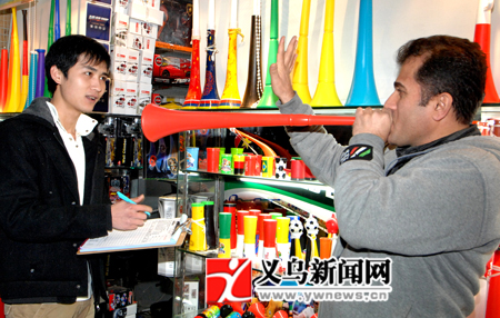 义乌市场呜呜祖啦玩具“开赴”欧洲赛场 