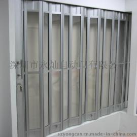 水晶折叠门厂家报价  永灿水晶折叠门供应商