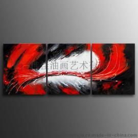 雅佳G24-40系列纯手绘抽象无框组合油画家居/办公/玄关/酒店/宾馆装饰画壁画