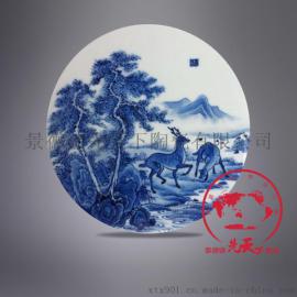 定制青花小瓷板，青花小瓷片，装饰瓷片