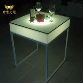 LED发光家具发光酒吧桌BY6060四方桌