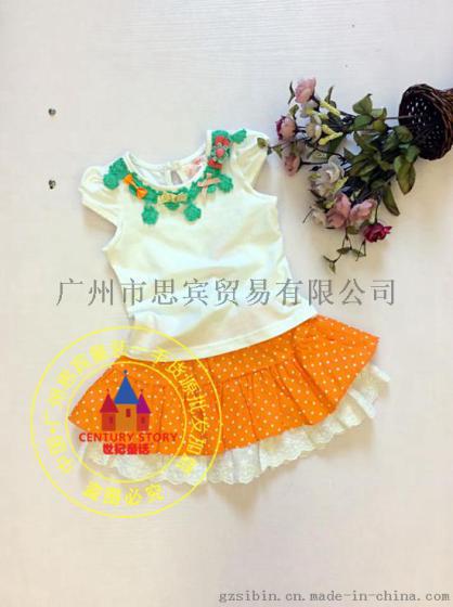 【巴布点】品牌折扣童装 甜美连衣裙 尾货折扣批发