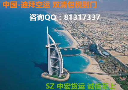 深圳到迪拜 专线双清包税到门 国际货代  空运