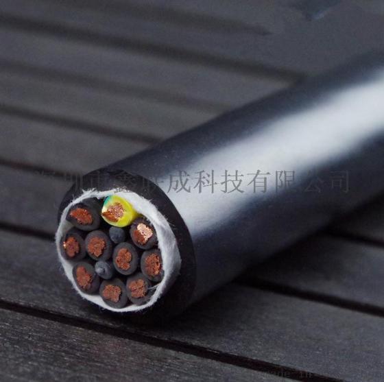 深圳高柔性双绞屏蔽机器人拖链电缆10芯TRVSP5*2*24AWG 耐油耐寒耐弯曲