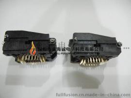 YAMAICHI PLCC44pin IC插座 翻盖式 IC51-0444-400