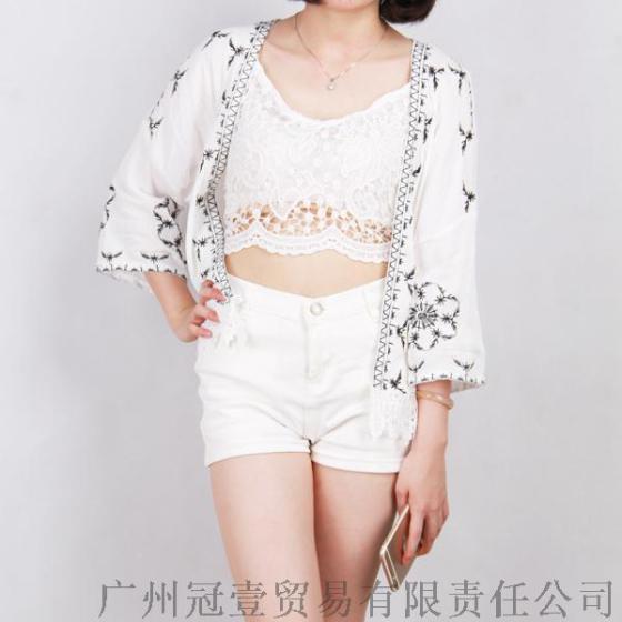 2016夏季新款 性感露背抽绳吊带蕾丝小裹胸背心【女装现货批发】