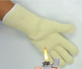 防阻燃耐高温手套隔热防火防烫微波炉防护手套芳纶双层隔热手套