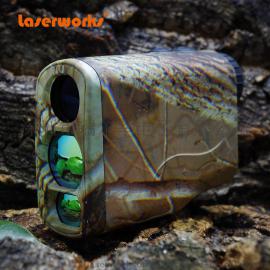 供应 新款 迷彩 防水 防尘 激光测距仪 laserworks 1500米标准测速  厂家包邮