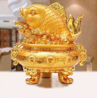 【富贵吉祥】金龙鱼聚宝盆