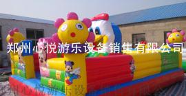 小鸭乐园 30平方室内外小型充气蹦蹦床