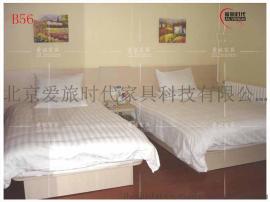 快捷宾馆旅馆公寓家具速八酒店单人床标间全套床头柜床头靠板架子