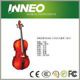 菲妮克斯YNCZ002 4/4乌木大提琴(仿古)