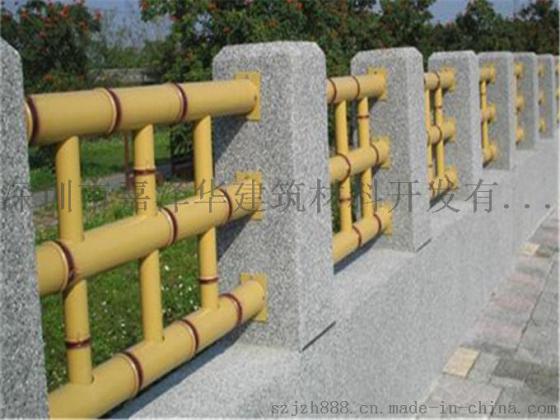 广西南宁仿竹护栏厂家，水泥仿竹栏杆，不锈钢仿竹