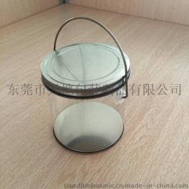 天地制罐 圆形手提式透明桶礼品罐
