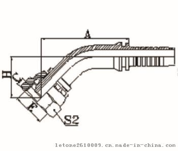 黑色液压接头-22141