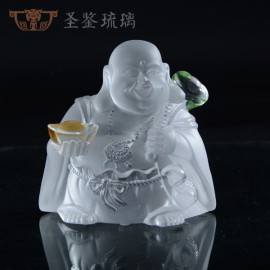 深圳琉璃工厂直销多款大肚弥勒佛高档车内饰精品保平安福禄圆满