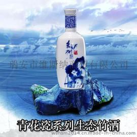 东方竹语42度500ml生态竹酒青花瓷瓶装商务精典款